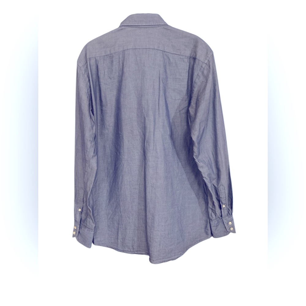 Men's Lacoste Blue Button-down Shirt - Picture 2 of 3